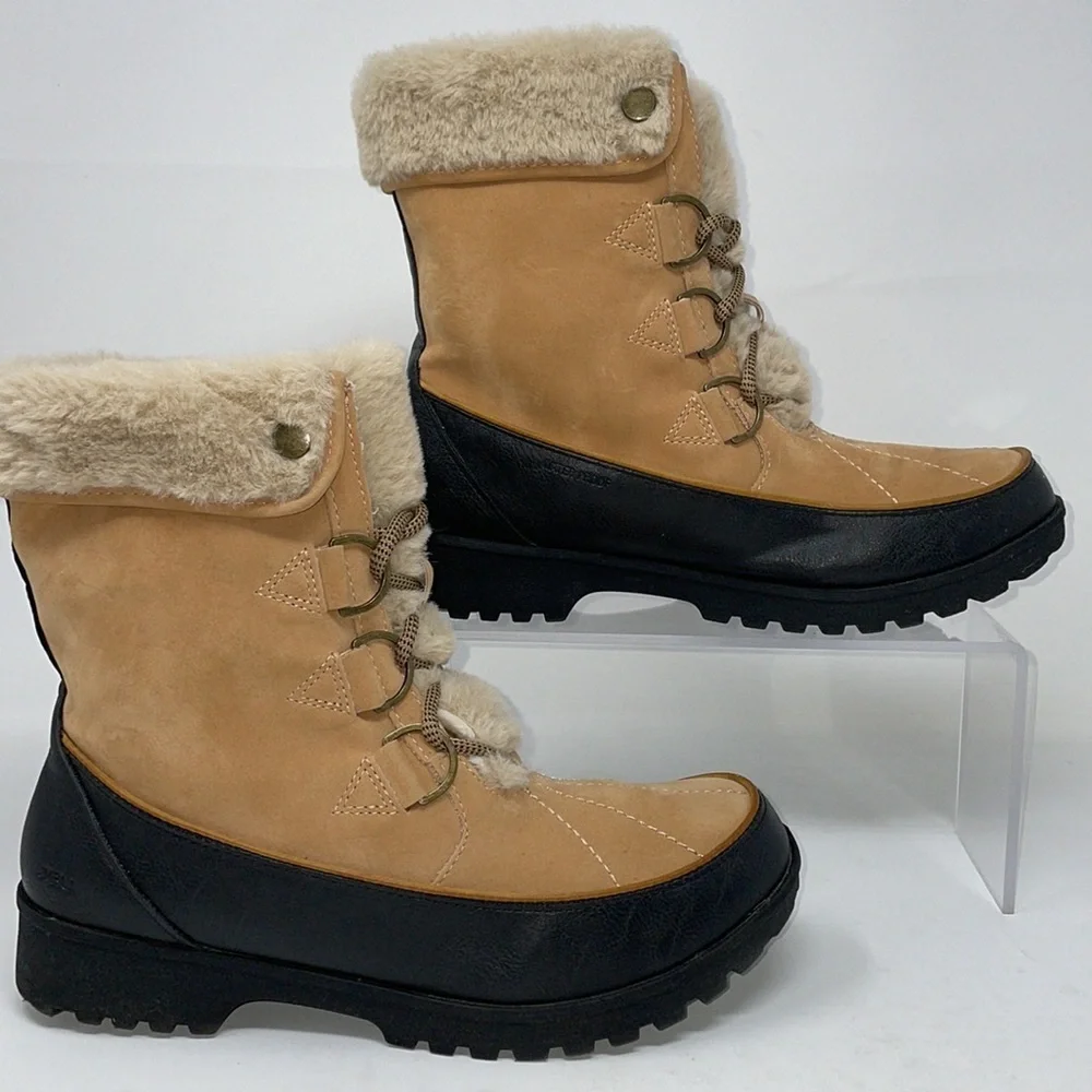 EUC/Like New JBU Memory Foam By Jambu Northgate Waterproof Faux Fur Boots SZ9M
